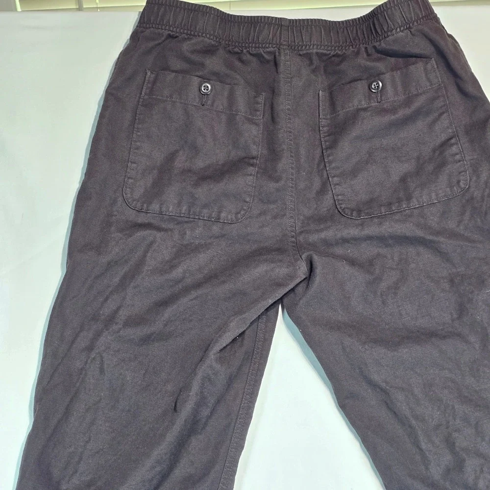 J.Crew Re-Imagined Mens Cotton Linen Dock Pants Brown CJ363 Medium